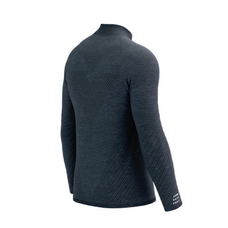 COMPRESSPORT Bluza biegowa męska SEAMLESS ZIP SWEATSHIRT mood indigo melange