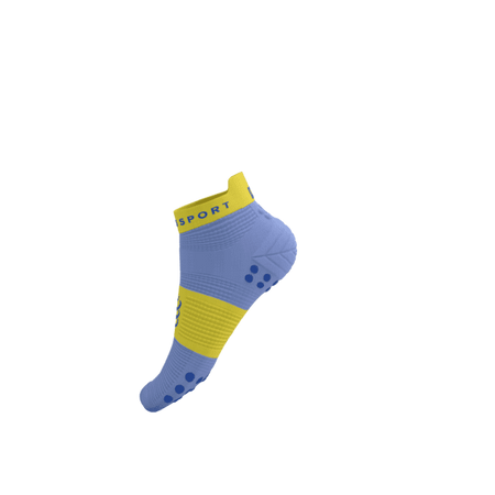 COMPRESSPORT Skarpetki do biegania krótkie PRORACING SOCKS V4 RUN LOW jacaranda/maize