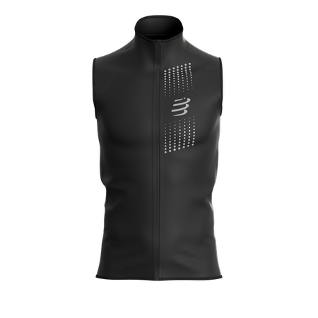 COMPRESSPORT Kamizelka biegowa męska HURRICANE WINDPROOF VEST czarna