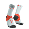 COMPRESSPORT Skarpetki do biegania ULTRA TRAIL SOCKS V2.0 gray violet/tigerlily
