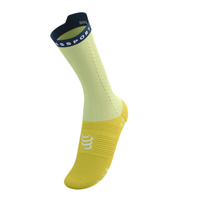 COMPRESSPORT Skarpetki rowerowe PRORACING SOCKS V4 BIKE elf yellow/blues