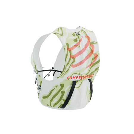 COMPRESSPORT Plecak do biegania ULTRUN EVO 10 PACK sugar/green camo + 2x soft flask