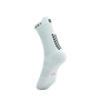 COMPRESSPORT Skarpetki do biegania wysokie PRORACING SOCKS V4 RUN HIGH white/black