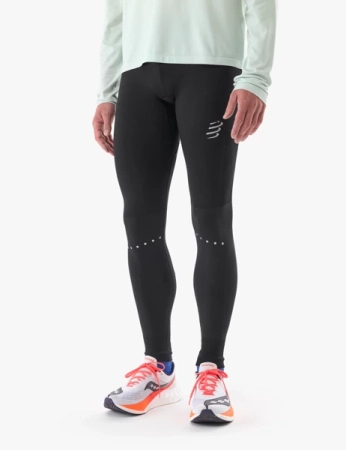 COMPRESSPORT Legginsy biegowe męskie WINTER RUNNING LEGGING black