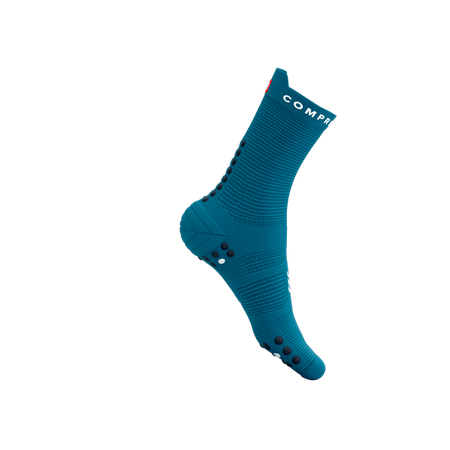 COMPRESSPORT Skarpetki do biegania wysokie ProRacing Socks V4 mosaic blue magent