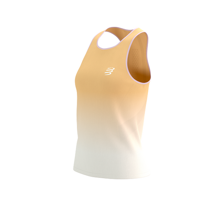 COMPRESSPORT Koszulka biegowa damska PERFORMANCE SINGLET buff orange