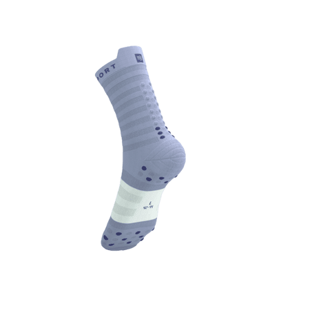 COMPRESSPORT Skarpetki do biegania PRORACING SOCKS V4 ULTRALIGHT RUN HIGH lavender/white