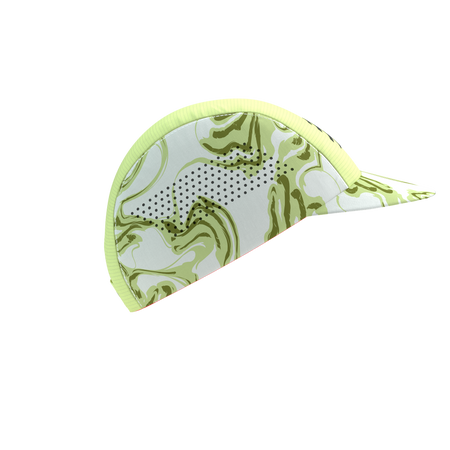 COMPRESSPORT Czapka biegowa PRO RACING CAP green camo/fluo red