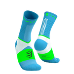 COMPRESSPORT Skarpetki do biegania ULTRA TRAIL SOCKS V2.0 norse blue/neon green