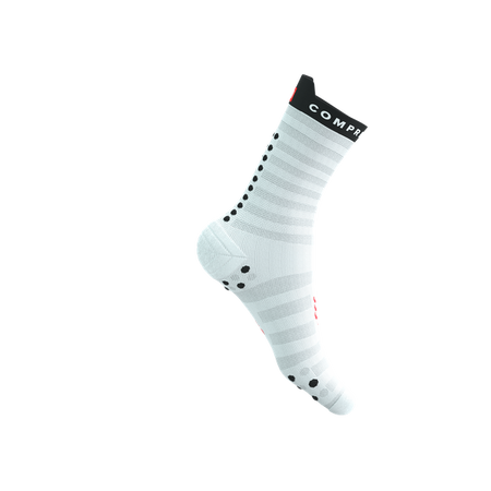 COMPRESSPORT Skarpetki do biegania PRORACING SOCKS V4 ULTRALIGHT RUN HIGH white/red/black