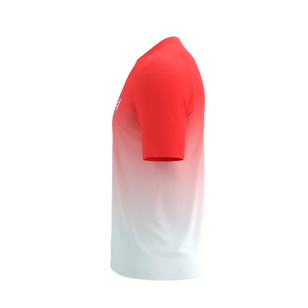COMPRESSPORT Koszulka biegowa PERFORMANCE SS T-SHIRT fluo red/white