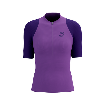 COMPRESSPORT Koszulka do biegania damska TRAIL RACING POSTURAL SS TOP purple/lilac