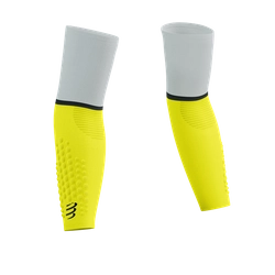 COMPRESSPORT Rękawki kompresyjne ARMFORCE ULTRALIGHT white/safe yellow