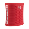 COMPRESSPORT Frotka na nadgarstek SWEATBAND 3D.DOTS fluo red/white