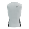 COMPRESSPORT Triathlonowa koszulka kompresyjna TRI POSTURAL AERO TANK TOP black/white print