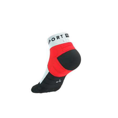 COMPRESSPORT Skarpetki do biegania ULTRA TRAIL LOW SOCKS V2.0 fluo red/white