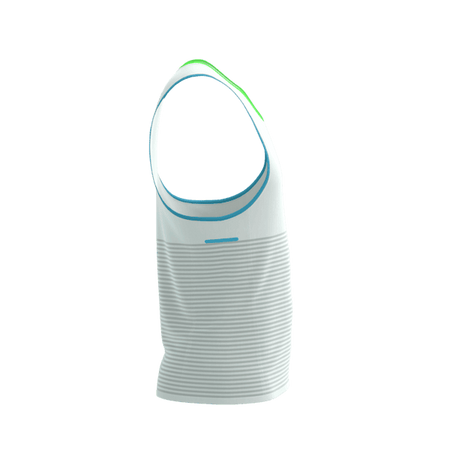 COMPRESSPORT Koszulka biegowa PRO RACING SINGLET star white