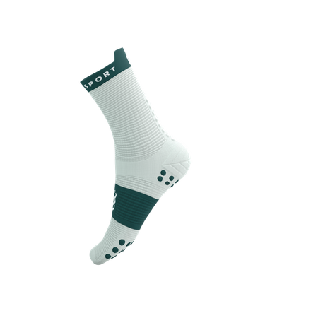 COMPRESSPORT Skarpetki do biegania wysokie PRORACING SOCKS V4 RUN HIGH sugar/storm