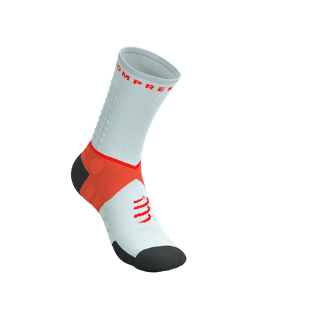 COMPRESSPORT Skarpetki do biegania ULTRA TRAIL SOCKS V2.0 gray violet/tigerlily
