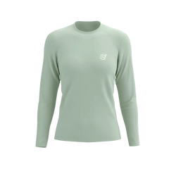 COMPRESSPORT Koszulka biegowa damska z długim rękawem PERFORMANCE LS T-SHIRT aqua