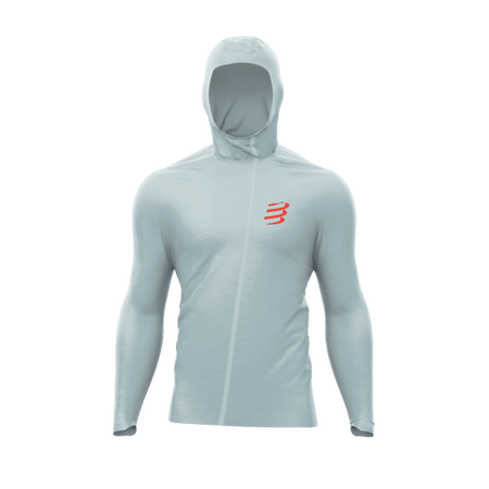 COMPRESSPORT Kurtka biegowa HURRICANE WATERPROOF 10/10 JACKET grey dawn