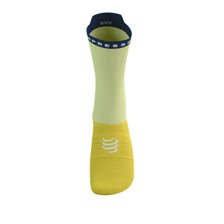 COMPRESSPORT Skarpetki rowerowe PRORACING SOCKS V4 BIKE elf yellow/blues