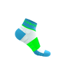 COMPRESSPORT Skarpetki do biegania ULTRA TRAIL LOW SOCKS V2.0 norse blue/neon green