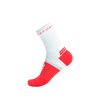 COMPRESSPORT Skarpetki do biegania PRO MARATHON SOCKS V2.0 fluo red/white