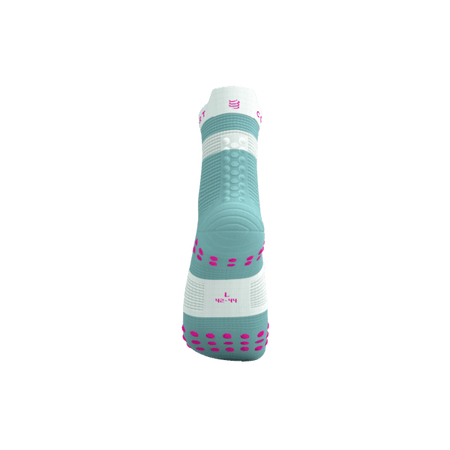 COMPRESSPORT Skarpetki do biegania wysokie PRORACING SOCKS V4 RUN HIGH ether/neon pink