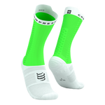 COMPRESSPORT Skarpetki rowerowe PRORACING SOCKS V4 BIKE neon green/white
