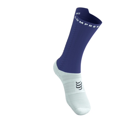 COMPRESSPORT Skarpetki rowerowe PRORACING SOCKS V4 BIKE orient blue/white