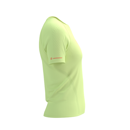 COMPRESSPORT Koszulka biegowa damska TRAIL RACING SS T-SHIRT shadow lime