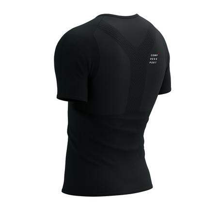 COMPRESSPORT Koszulka biegowa PERFORMANCE SS T-SHIRT black/white