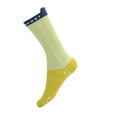 COMPRESSPORT Skarpetki rowerowe PRORACING SOCKS V4 BIKE elf yellow/blues