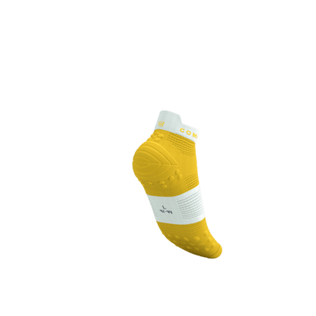 COMPRESSPORT Skarpetki do biegania krótkie PRORACING SOCKS V4 RUN LOW lemon/white