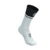 COMPRESSPORT Skarpetki kompresyjne do biegania MID COMPRESSION SOCKS V2.0 white/black