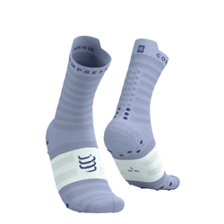 COMPRESSPORT Skarpetki do biegania PRORACING SOCKS V4 ULTRALIGHT RUN HIGH lavender/white
