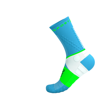 COMPRESSPORT Skarpetki do biegania ULTRA TRAIL SOCKS V2.0 norse blue/neon green