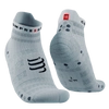 COMPRESSPORT Skarpetki do biegania PRORACING SOCKS V4 ULTRALIGHT RUN LOW white/alloy