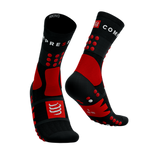COMPRESSPORT Skarpetki trekkingowe HIKING SOCKS black/core red/white