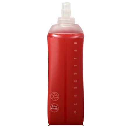 COMPRESSPORT Soft flask ERGOFLASK 500 ml red + rurka