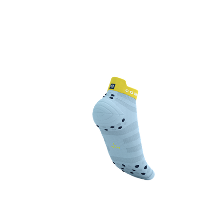 COMPRESSPORT Skarpetki do biegania PRORACING SOCKS V4 ULTRALIGHT RUN LOW cashmere blue/maize