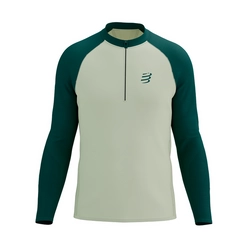 COMPRESSPORT Koszulka biegowa męska TRAIL HZ LS T-SHIRT sugar/storm