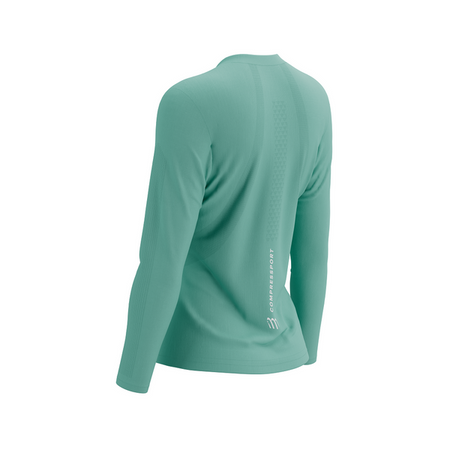 COMPRESSPORT Koszulka biegowa damska z długim rękawem PERFORMANCE LS T-SHIRT shell blue