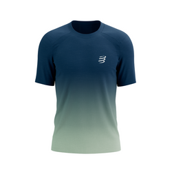 COMPRESSPORT Koszulka biegowa PERFORMANCE SS T-SHIRT poseidon/ice flow