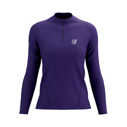 COMPRESSPORT Koszulka biegowa damska TRAIL HZ LS T-SHIRT purple