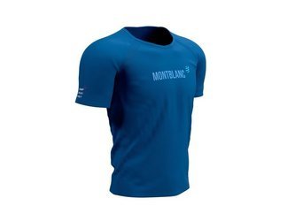 COMPRESSPORT Koszulka biegowa z krótkim rękawem TRAINING T-SHIRT SS Mont Blanc 2021 niebieska