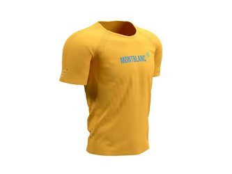 COMPRESSPORT Koszulka biegowa z krótkim rękawem TRAINING T-SHIRT SS Mont Blanc 2021 żółta