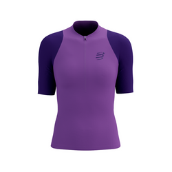 COMPRESSPORT Koszulka do biegania damska TRAIL RACING POSTURAL SS TOP purple/lilac