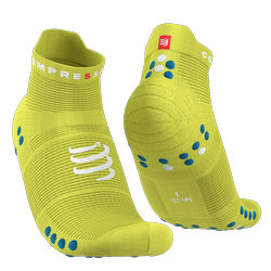 COMPRESSPORT Skarpetki do biegania krótkie ProRacing Socks V4 fluo żółte